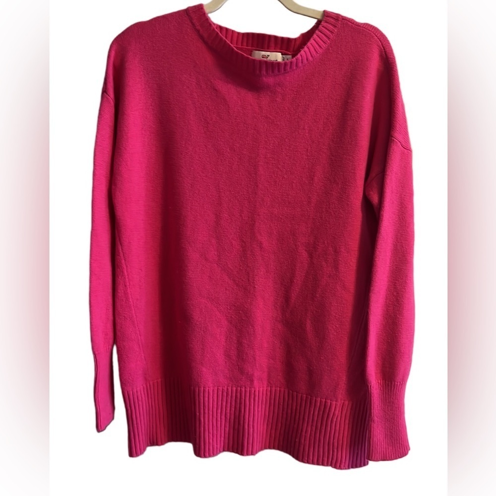 Vineyard Vines Pink Crew Neck Sweater Wool Cashmere Blend Size Small